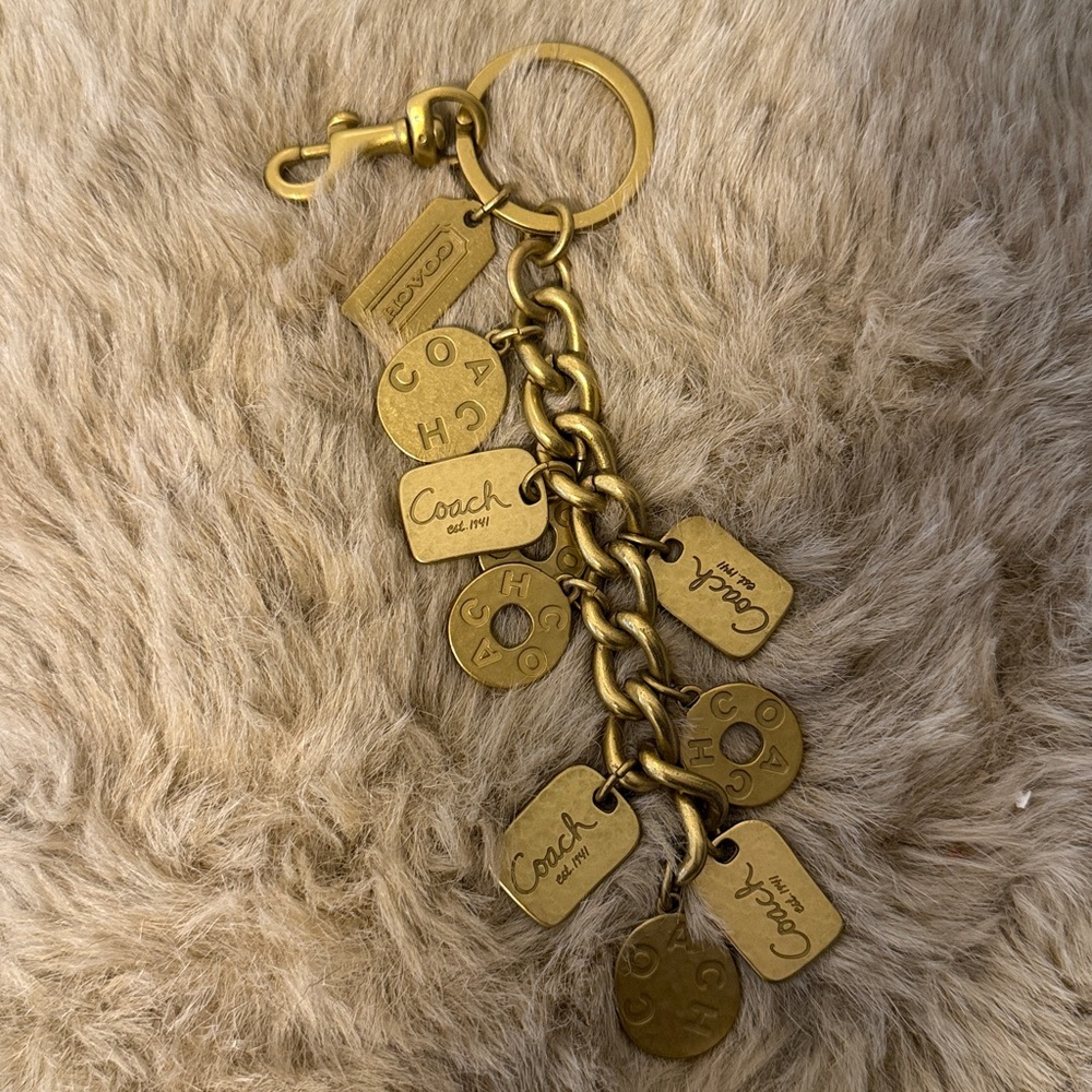 Coach vintage model #92124, featuring multiple hammered coin charms RARE! - Picture 3 of 9